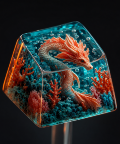 Coral Drake Artisan Keycap