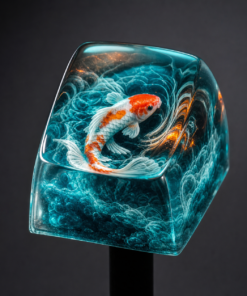 Neon Koi Artisan Keycap