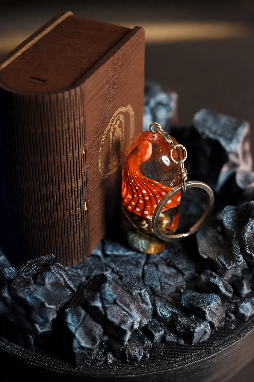 Móc Khóa Resin Tiểu Cảnh Nấm Đỏ Fantasy – Khu Rừng Nấm Đỏ - Ảnh 2